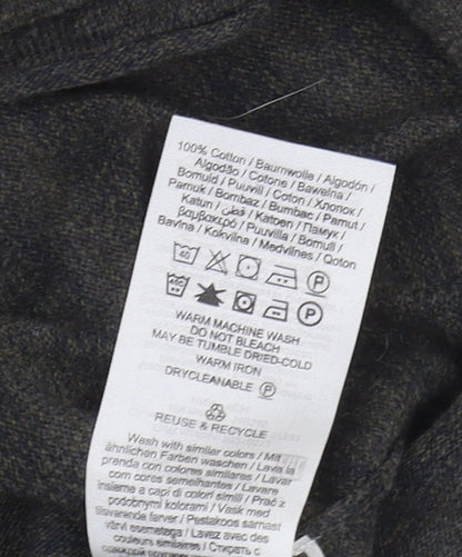 Jack & Jones Men's Grey Striped Pullover Jumper, Small