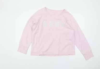 DKNY Women’s Pink Pullover Sweatshirt L