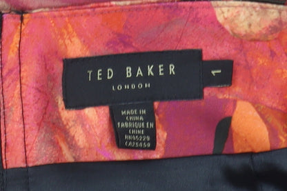 Ted Baker Women's Multicoloured Floral A-Line Skirt - L