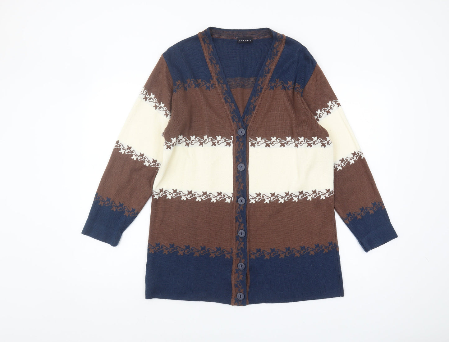 Womens UK Size S Alexon Brown Cardigan Jumper