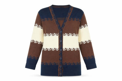 Womens UK Size S Alexon Brown Cardigan Jumper