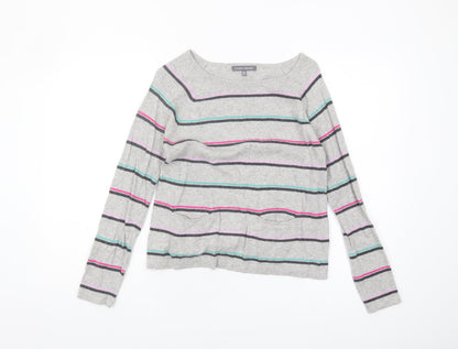 Womens UK Size S Laura Ashley Grey Pullover Jumper