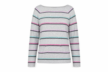 Womens UK Size S Laura Ashley Grey Pullover Jumper