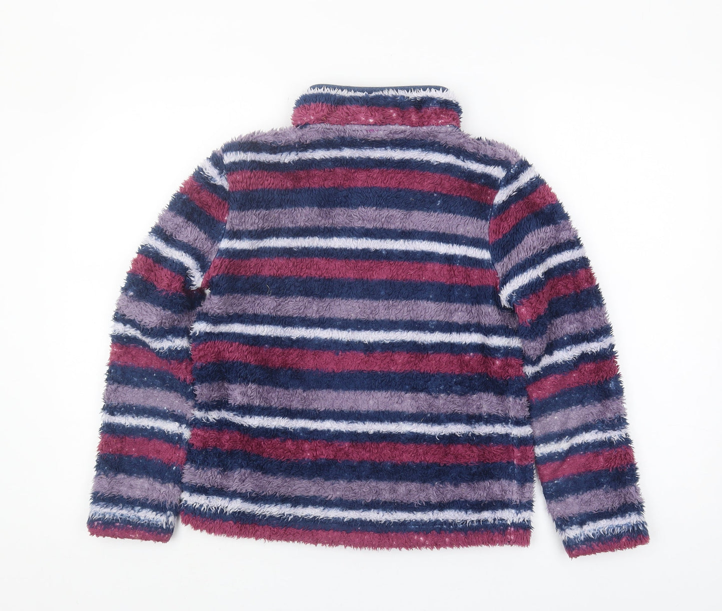 Weird Fish Girls Multicoloured Striped Fleece Sweatshirt 11-12Y