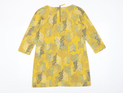 Womens UK Size 12 White Stuff Yellow Tunic Blouse