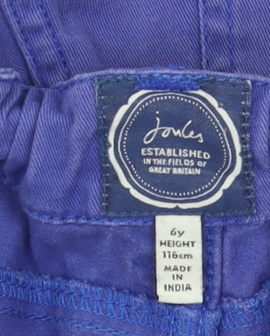 Joules Girls Blue Jeans 6 Years Button Casual Cotton