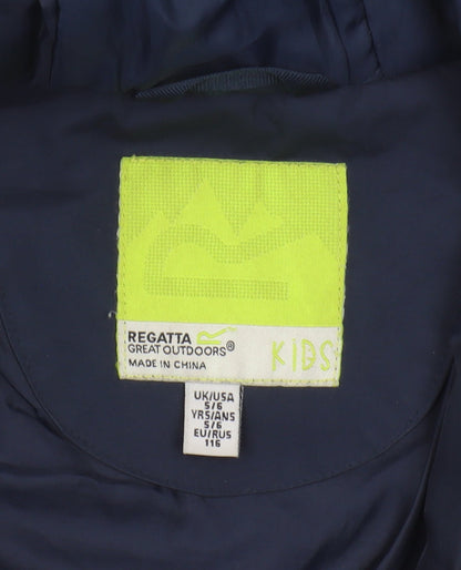 Regatta Boys Blue Anorak Jacket, Age 5-6, Waterproof