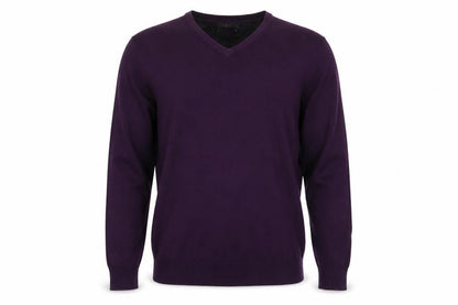 Mens UK Size M Jeff Banks Purple Pullover Jumper