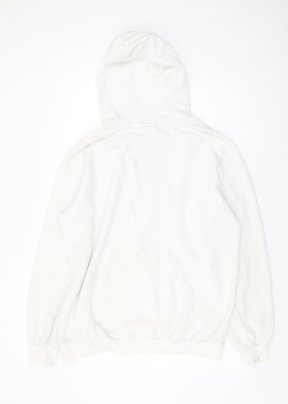 Mens UK Size L adidas White Pullover Hoodie
