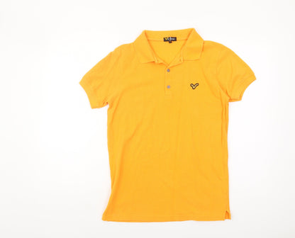 Voi Jeans Men's Orange Polo Shirt Size S Casual