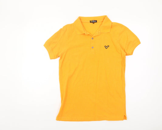 Voi Jeans Men's Orange Polo Shirt Size S Casual