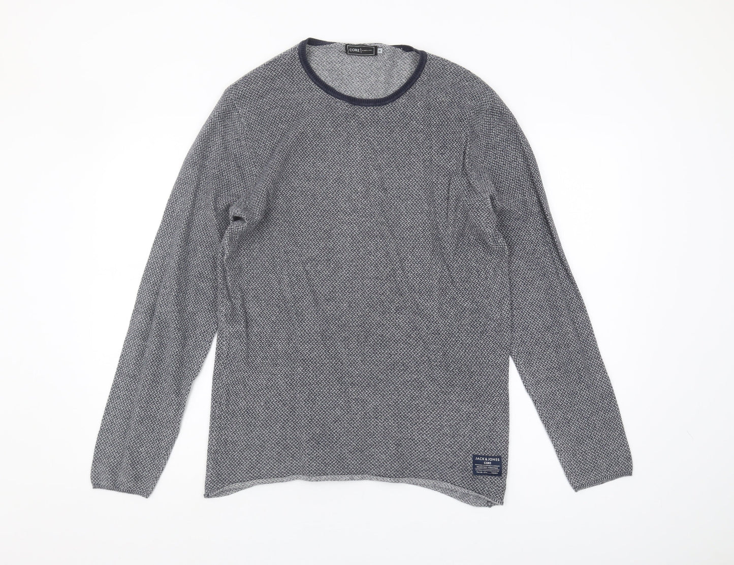 Mens UK Size S JACK & JONES Grey  T-Shirt