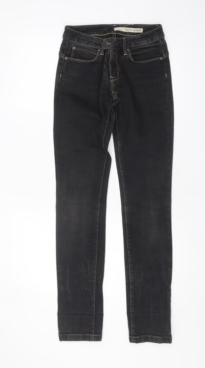 DKNY Men's Black Skinny Jeans, Size 27, Stretch Denim