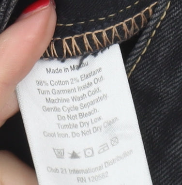 DKNY Men's Black Skinny Jeans, Size 27, Stretch Denim