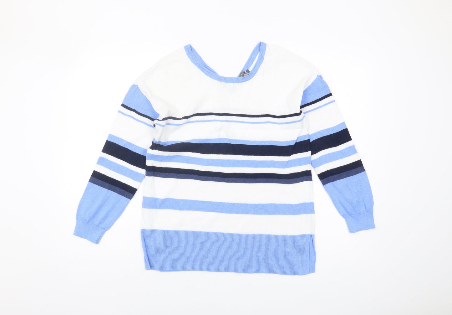 Womens UK Size UK 12 Laura Ashley Blue Pullover Jumper