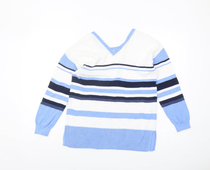 Womens UK Size UK 12 Laura Ashley Blue Pullover Jumper