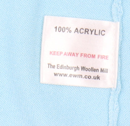 Honor Millburn Women's Blue Open Front Cardigan M