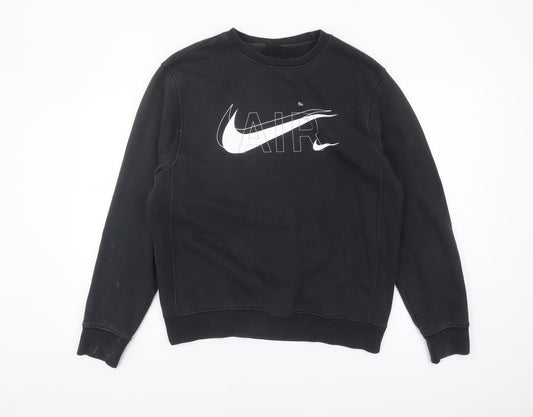 Mens UK Size S Nike Black Pullover Sweatshirt