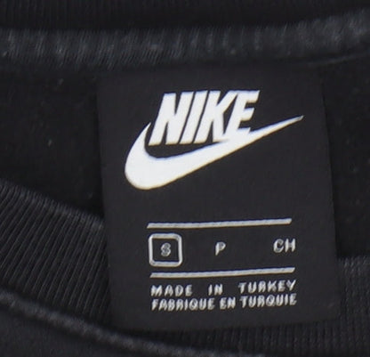 Mens UK Size S Nike Black Pullover Sweatshirt