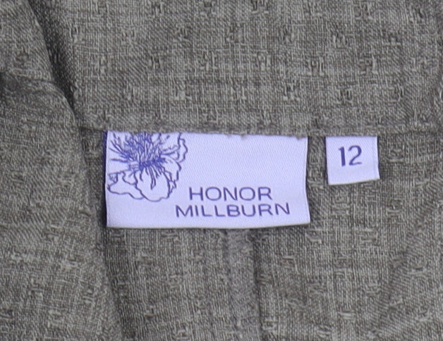 Womens UK Size 12 Honor Millburn Regular Fit CasualWorkwear Grey Trousers