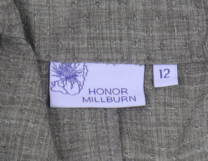 Womens UK Size 12 Honor Millburn Regular Fit CasualWorkwear Grey Trousers