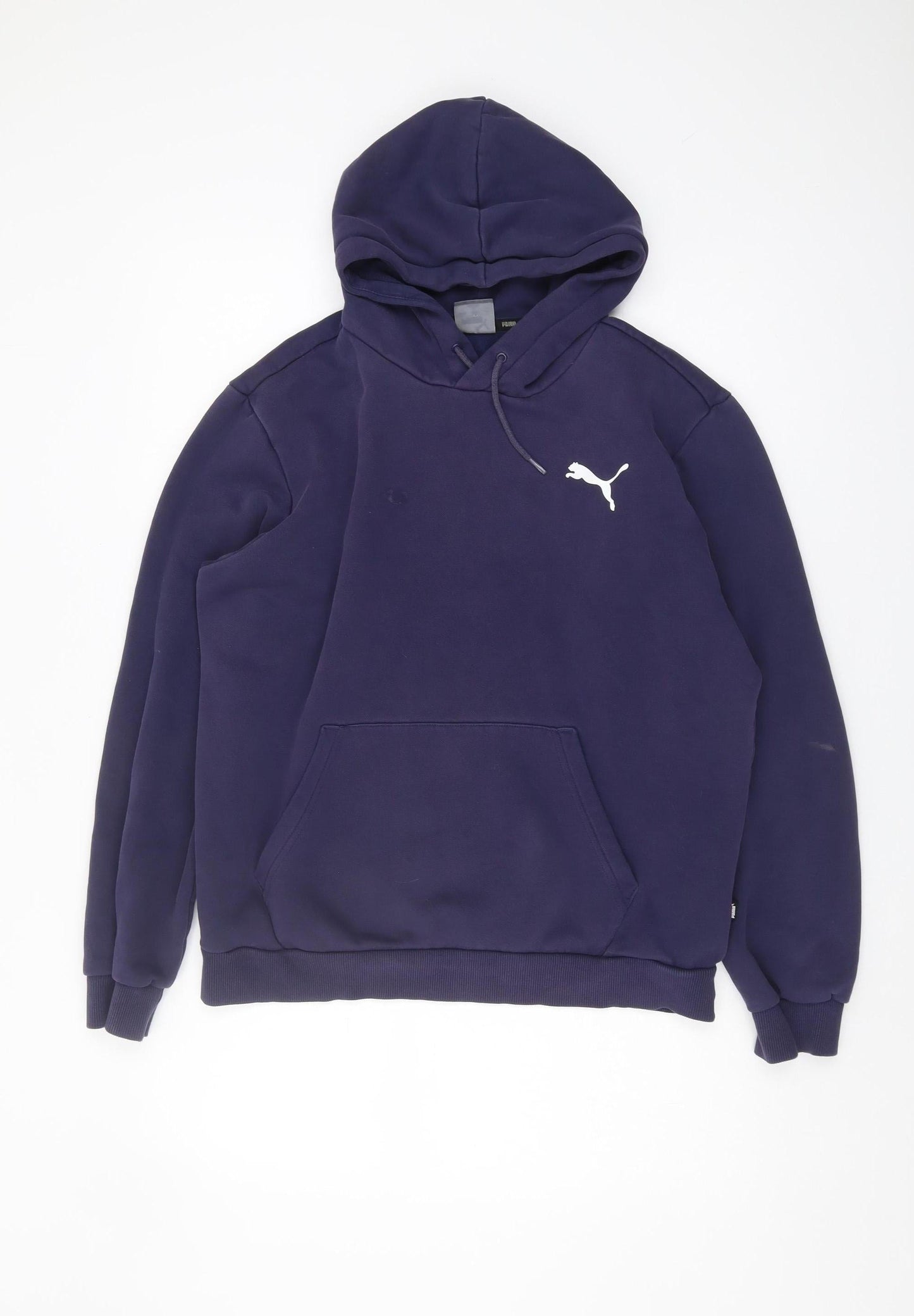 Mens UK Size M PUMA Blue Pullover Hoodie