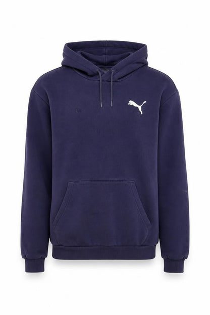 Mens UK Size M PUMA Blue Pullover Hoodie