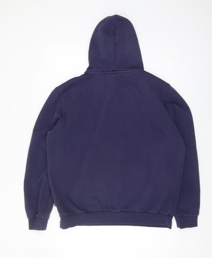 Mens UK Size M PUMA Blue Pullover Hoodie