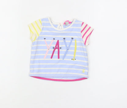 Joules Unisex Multicoloured Striped T-Shirt, 12 Months