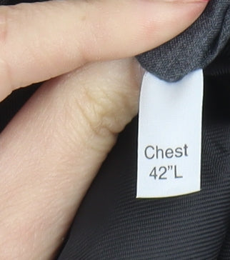 Mens UK Size 42 Moss Regular Grey Suit Jacket