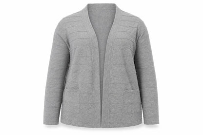 Womens UK Size 12 Eastex Grey Cardigan Jumper
