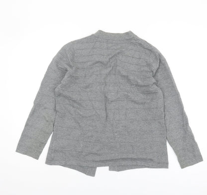 Eastex Women’s Grey Long Sleeve Open Front Cardigan Size 12
