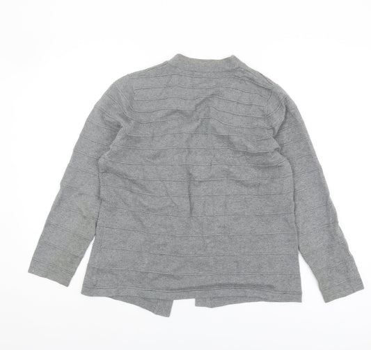 Eastex Women’s Grey Long Sleeve Open Front Cardigan Size 12