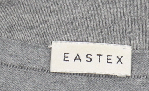 Eastex Women’s Grey Long Sleeve Open Front Cardigan Size 12