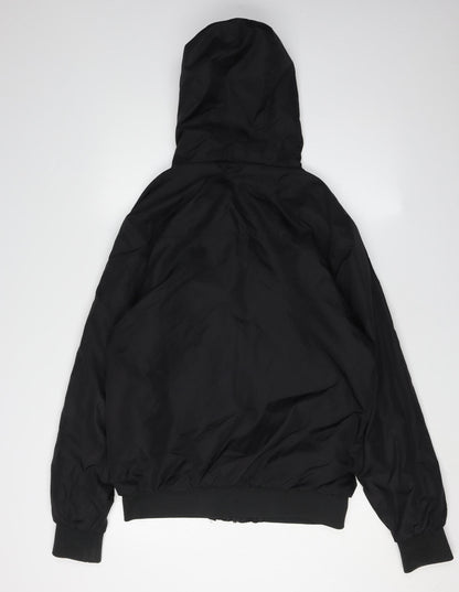 Mens UK Size S ellesse Black Windbreaker Coat