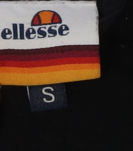 Mens UK Size S ellesse Black Windbreaker Coat