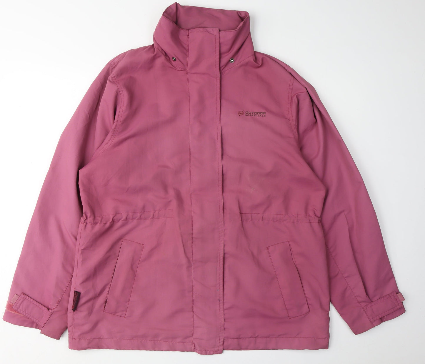 Womens UK Size 14 Outdoor Essentials Pink Parka Coat