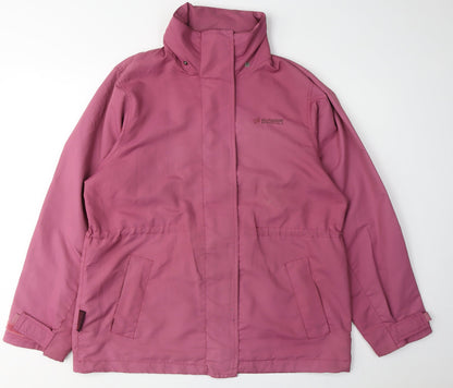 Womens UK Size 14 Outdoor Essentials Pink Parka Coat
