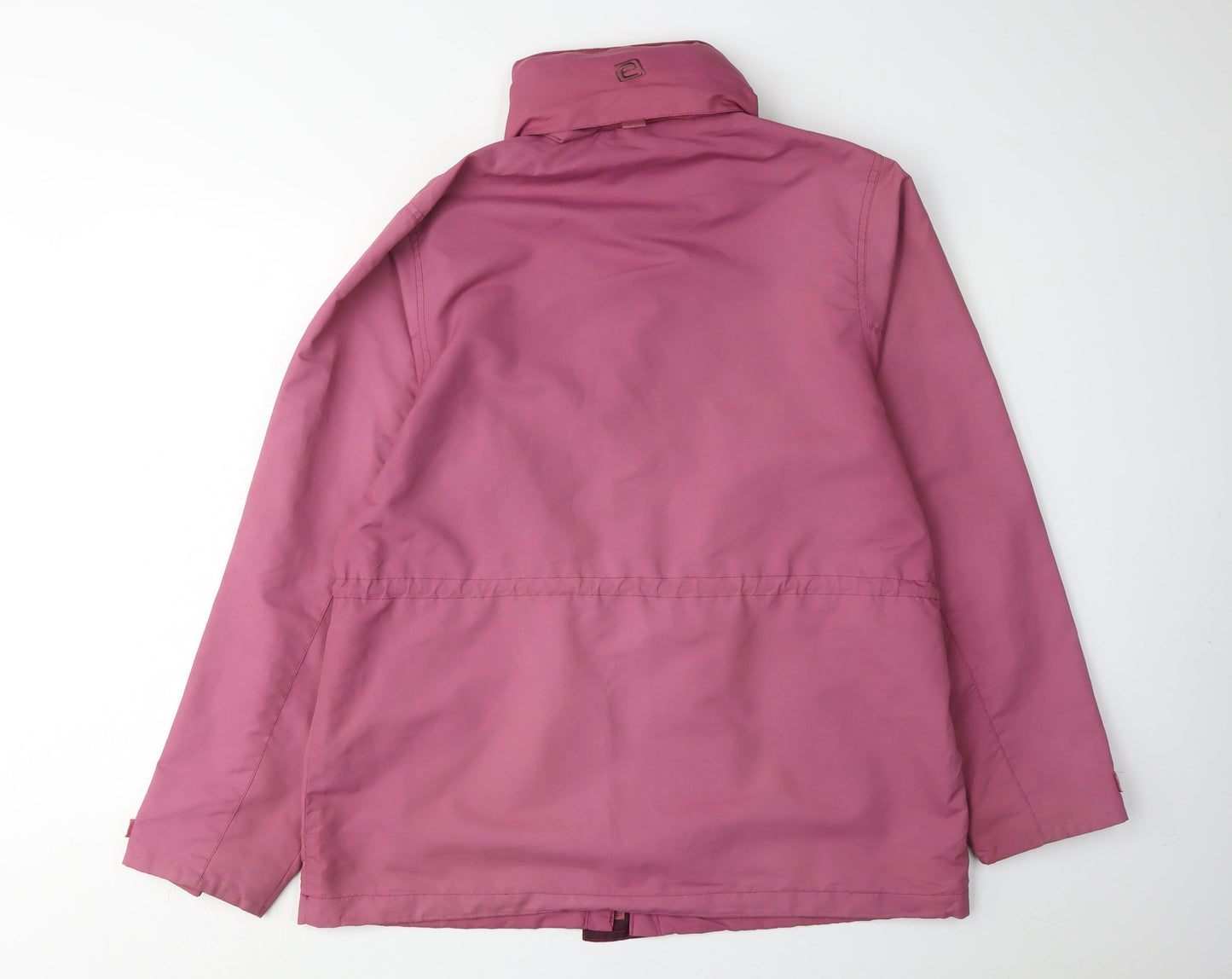 Womens UK Size 14 Outdoor Essentials Pink Parka Coat