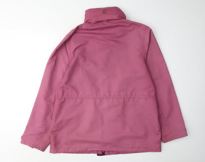 Womens UK Size 14 Outdoor Essentials Pink Parka Coat