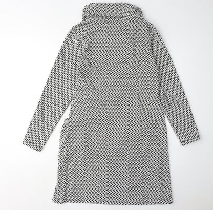 James Lakeland Womens Geometric Knit Shift Dress, Size 12