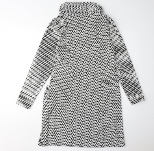 James Lakeland Womens Geometric Knit Shift Dress, Size 12