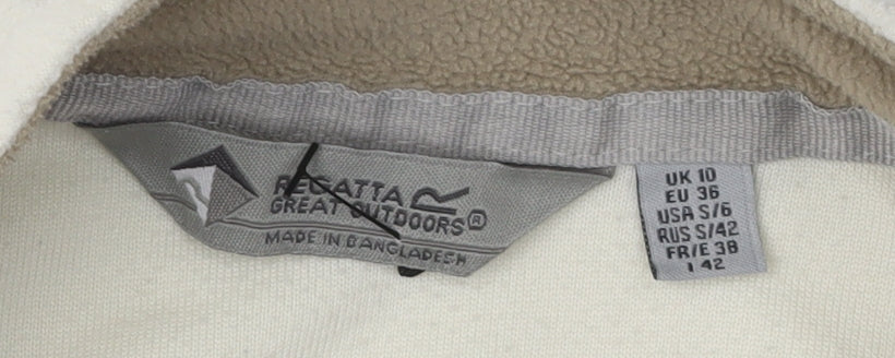 Regatta Women's White Fleece Sweatshirt Size 10