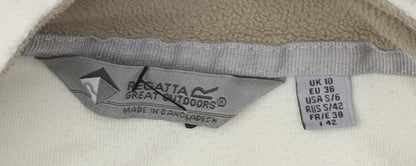 Regatta Women's White Fleece Sweatshirt Size 10