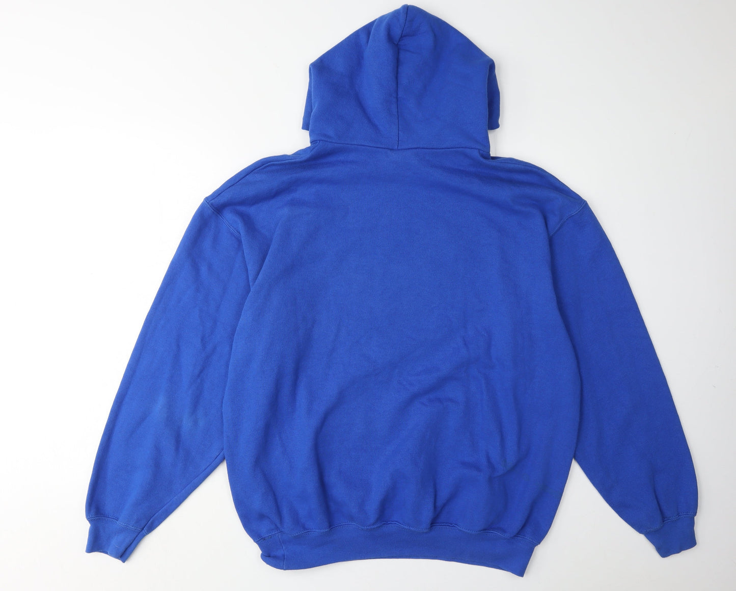 Superman Men's Blue Pullover Logo Hoodie L