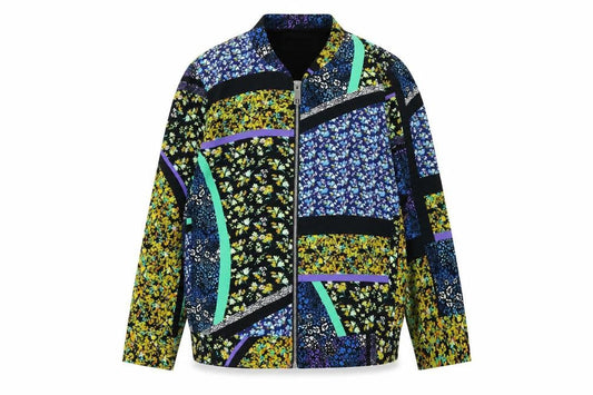 Womens UK Size 8 River Island Multicoloured Bomber Jacket