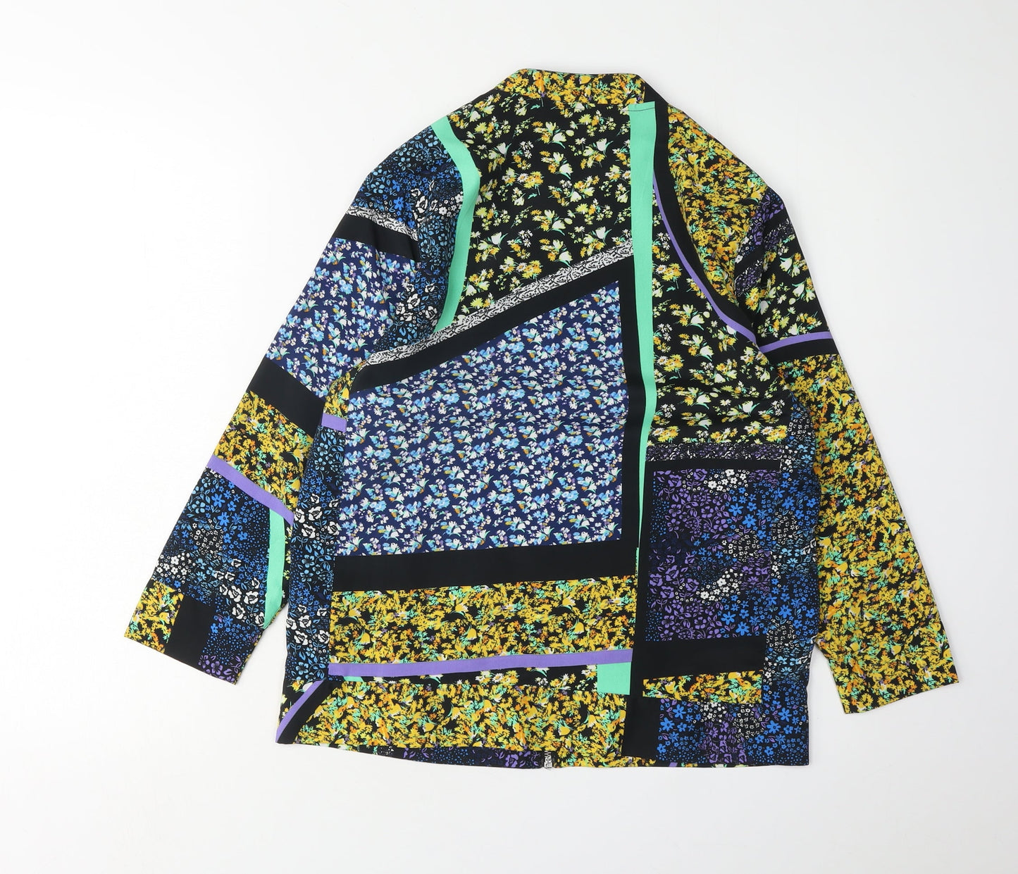 Womens UK Size 8 River Island Multicoloured Bomber Jacket