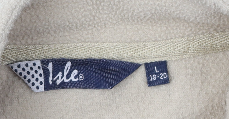 Womens UK Size L Isle Beige Basic Jacket