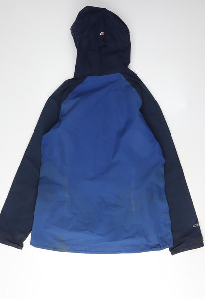 Womens UK Size 14 Berghaus Blue Rain Coat