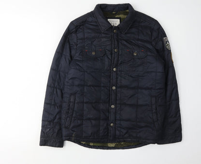 FatFace Boys Blue Puffer Jacket 10-11 Years Lined Lightweight